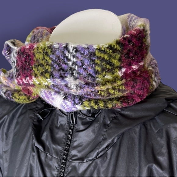 Made in France P. Cornillon Mohair Blend Plaid Scarf - Picture 4 of 13